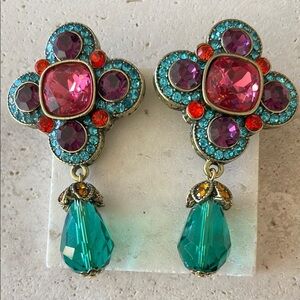 HEIDI DAUS Elegant Multicolor Dangle Earrings